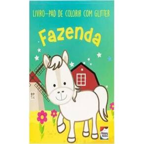 Livro de Colorir com Glitter Fazenda - Divertido