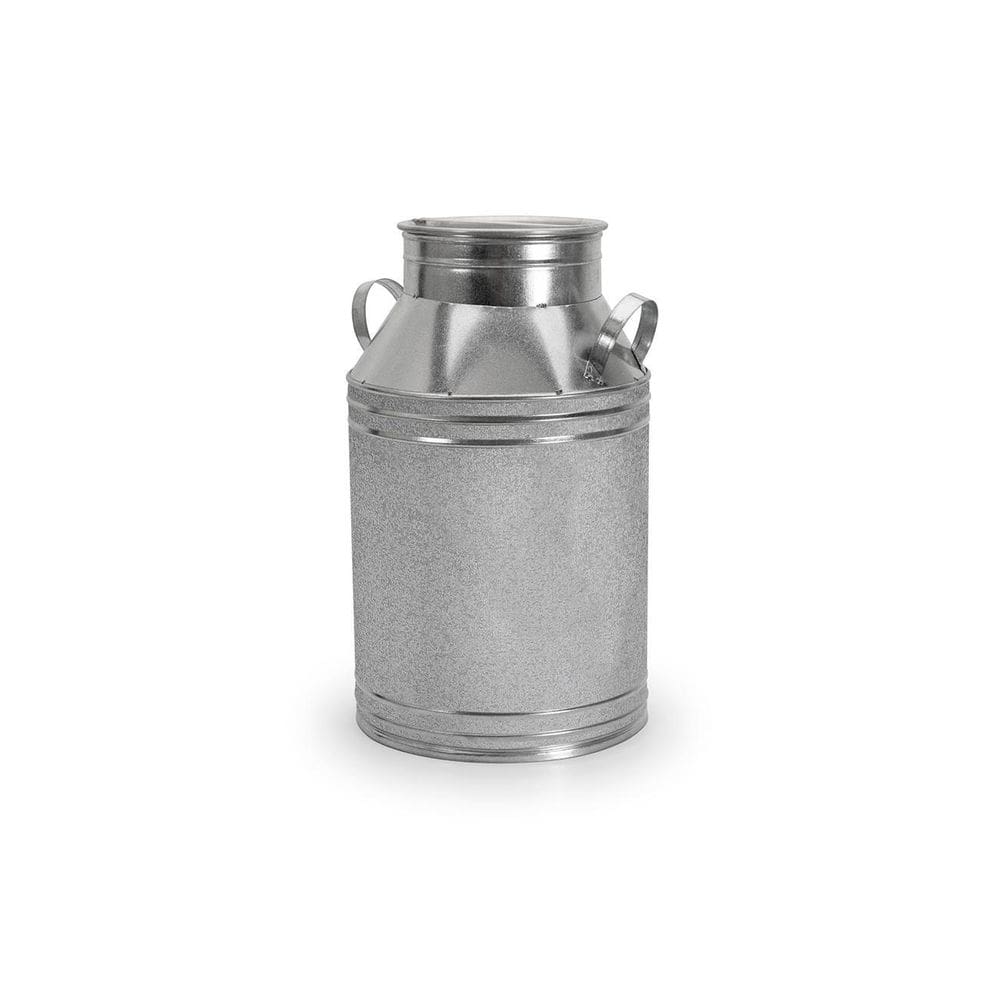 Latão De Leite Antigo Metal Galvanizado Leiteira 54 X 35 Cm
