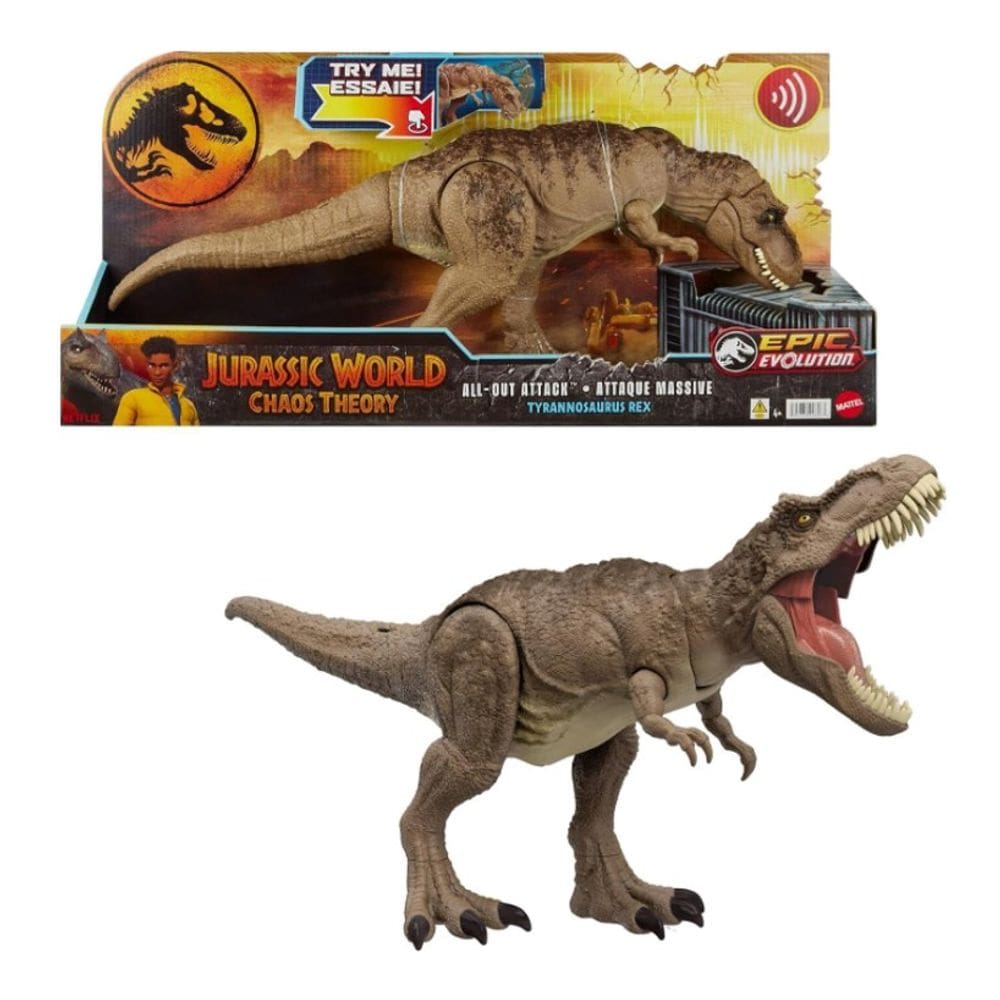 Jurassic World Ataque Total Dinossauro T-Rex - Mattel HXF53