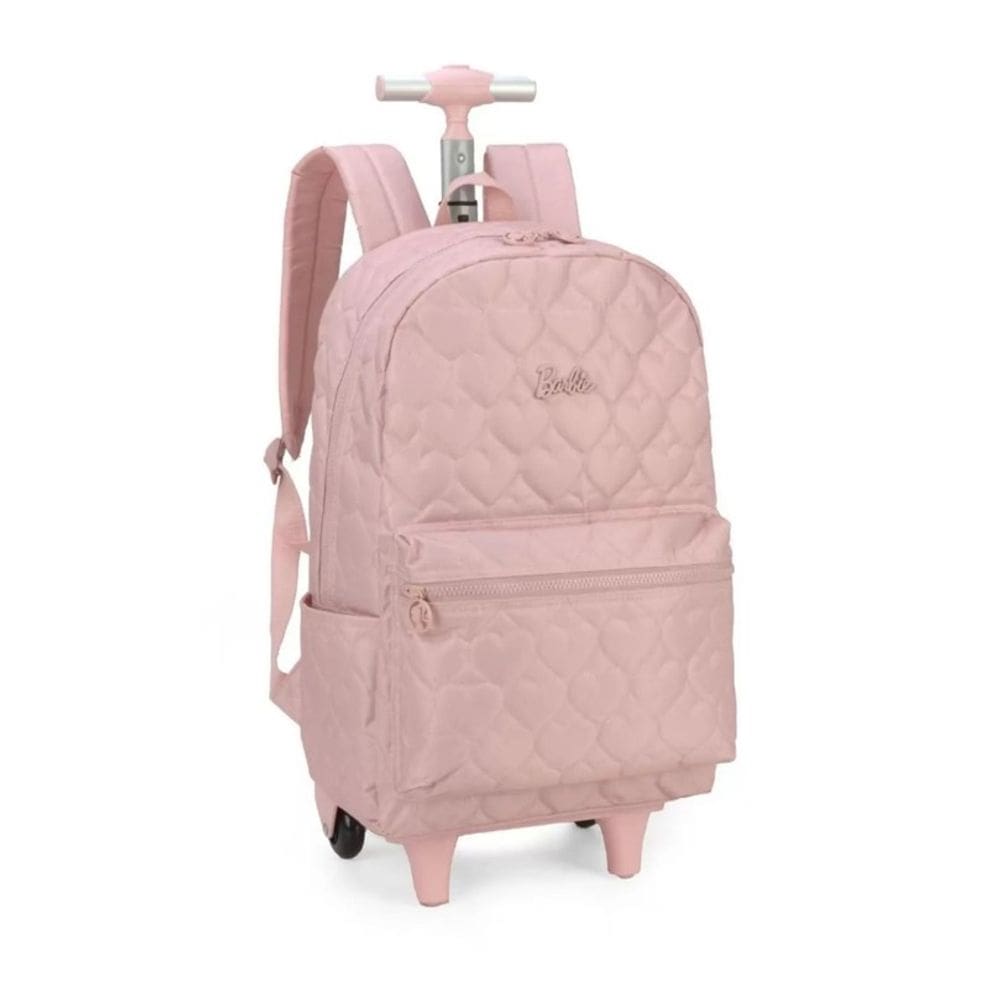 Mochila de Rodinhas Barbie Estrela Rose Luxcel