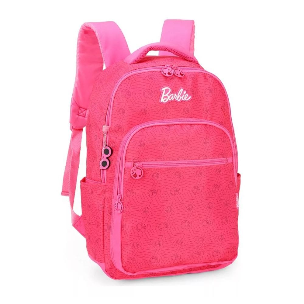 Mochila Costas Barbie 18` Rosa Pink Luxcel Porta Notebook