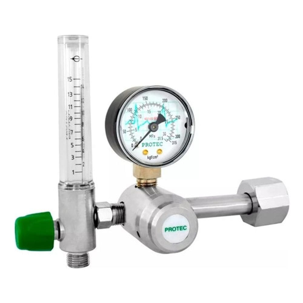 Valvula Redutora Pressão C Fluxomometro P/cilindros Oxigênio