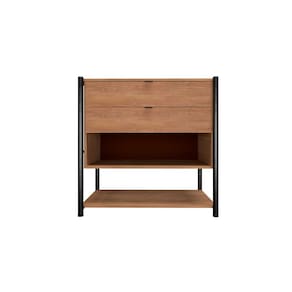Comoda Decorativa Avila 2 Gavetas Preto Demolição - Montanaris Decor