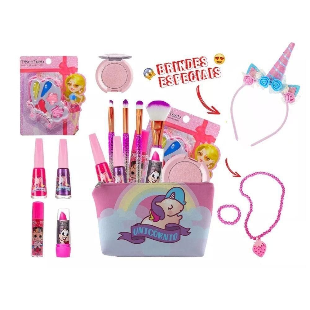 Kit De Maquiagem Infantil Completo Bz138