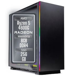 PC Gamer 3Green Winner, AMD Ryzen 5 4600G, 8GB DDR4, SSD 256GB, Gráficos Radeon VEGA, Fonte 500W - GSW-24001