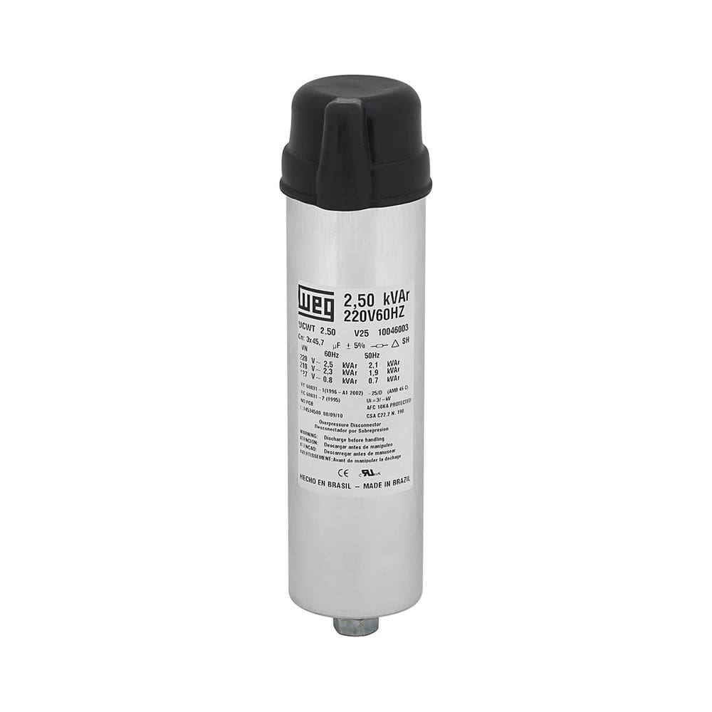 Unidade Capacitiva Trifásico 1KVAR - UCWT1V25 L10 - WEG