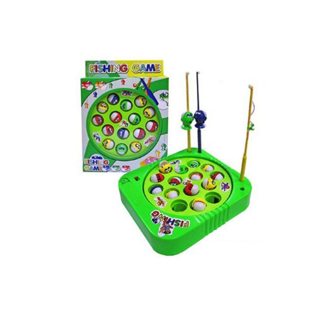 Brinquedo Jogo De Pescar Pega Peixe Fungame Verde 5 Anos