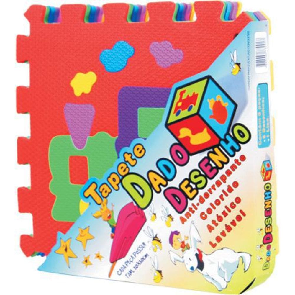 Tapete Dado Desenho Texturizado 6 Peças