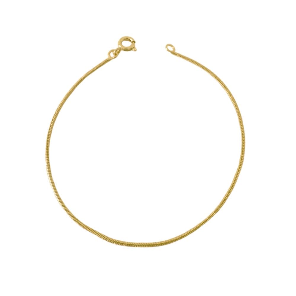 Pulseira Rabo de Rato Banhada a Ouro