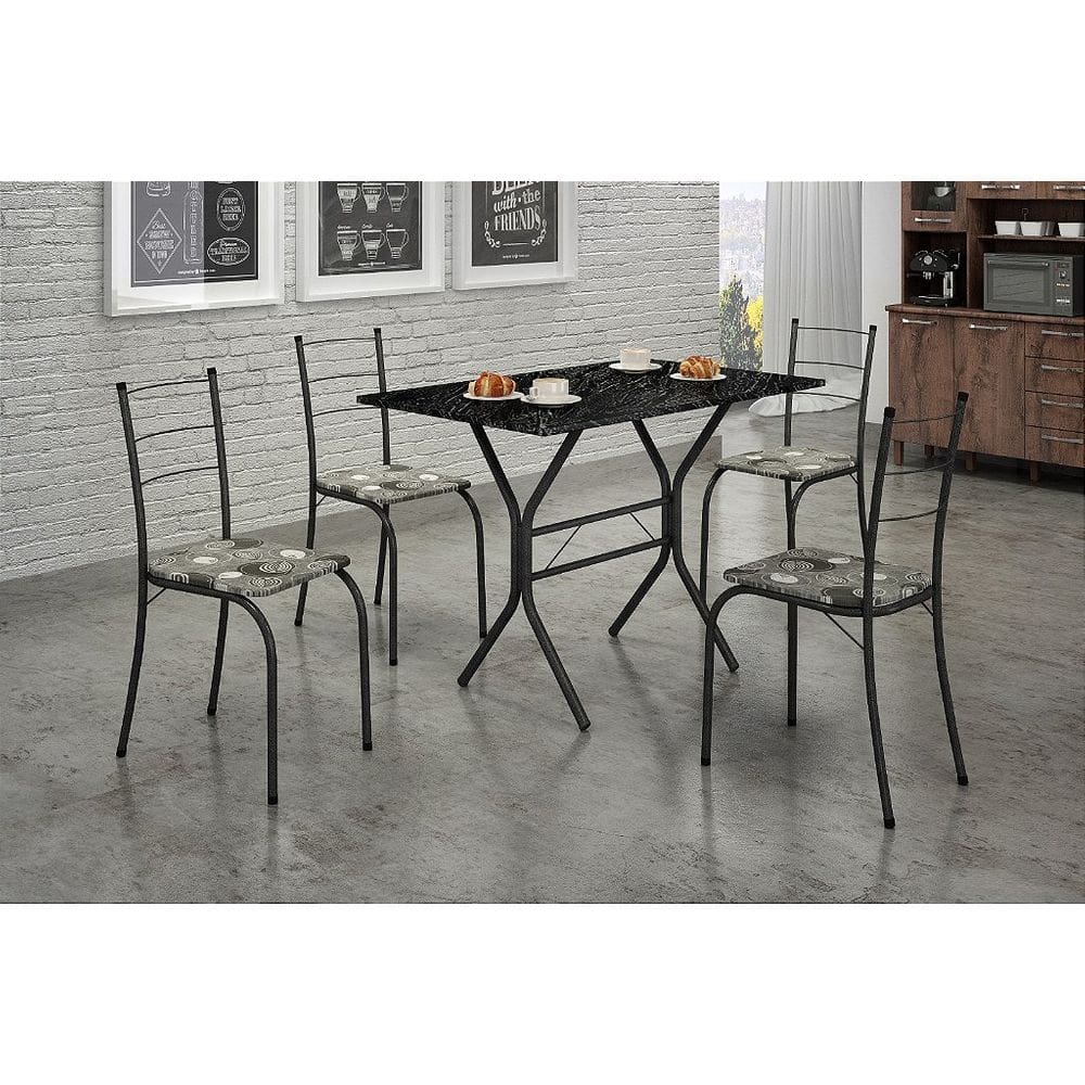 Conjunto de mesa com 4 cadeiras - MARICÁ