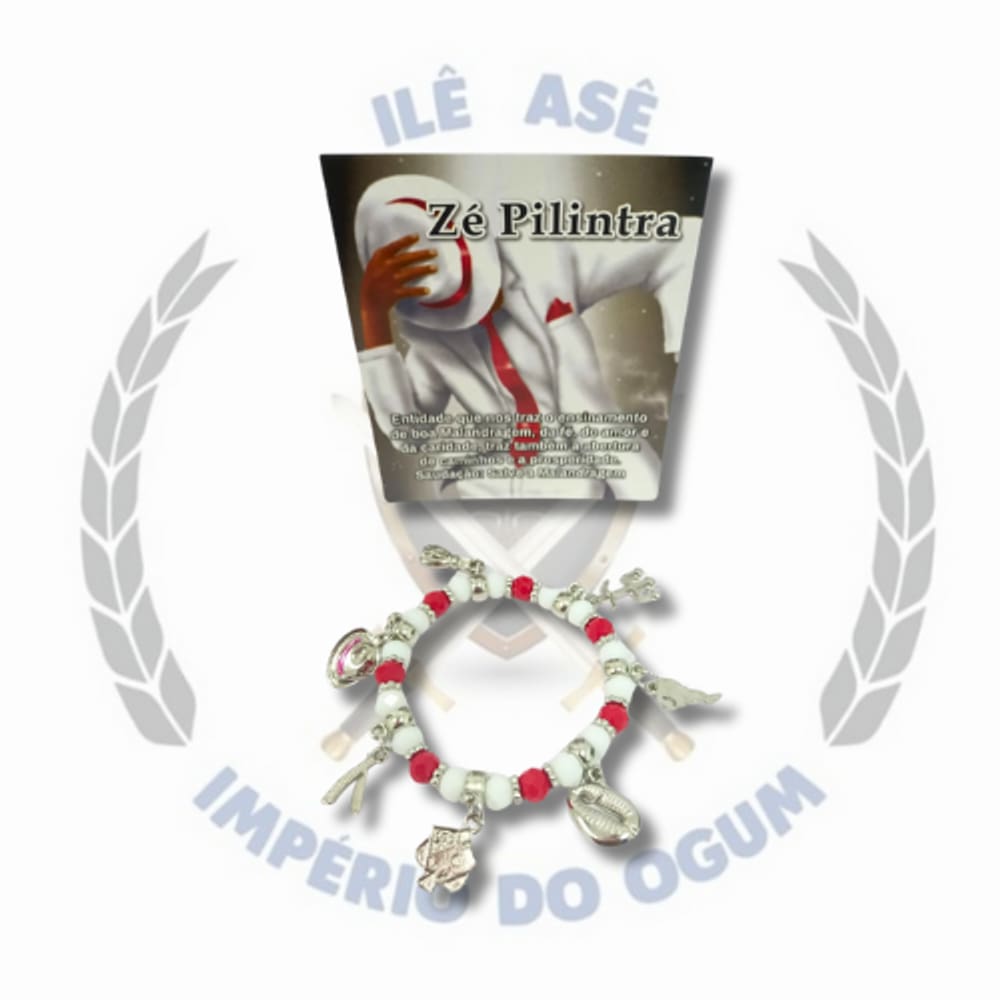Pulseira Religiosa C/ Oração - Zé Pilintra