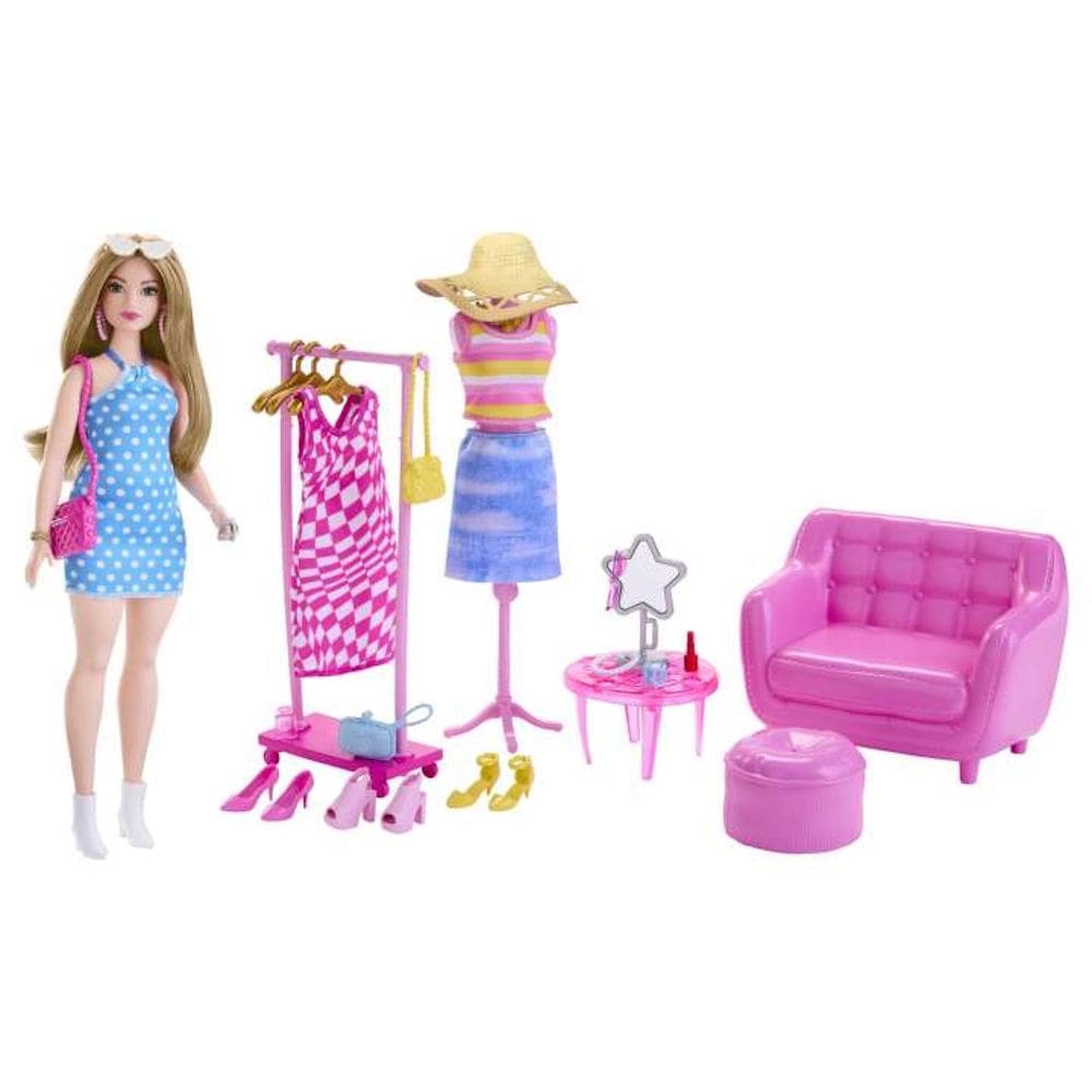 Barbie Fashion & Beauty Conjunto O Fime Estilista e Armárioo - Mattel