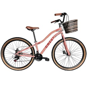 Bic. Colli Viena A.29 F.disco 21V C/ Cesto - 610C-0142D Rosa BLUSH