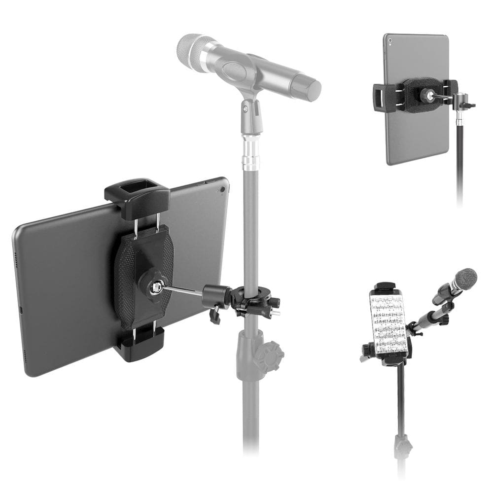 Suporte para tablet Kereal para suporte de microfone com cabeça esférica de 360° 4.7-12.