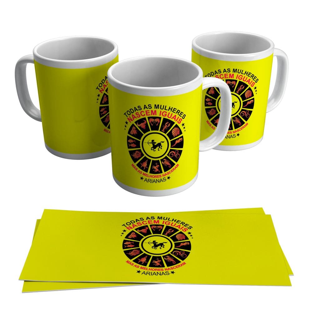 Caneca Personalizada Signo Áries Horóscopo Mulher 325ml