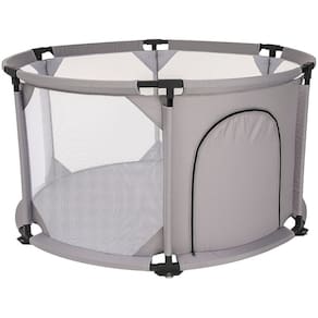 Cercadinho para Bebe Chiqueirinho Kiddo Ici 134 x 134 Cinza