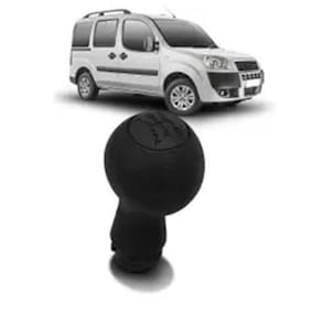 Manopla de Câmbio Preta Doblo 02+ NAT PVC