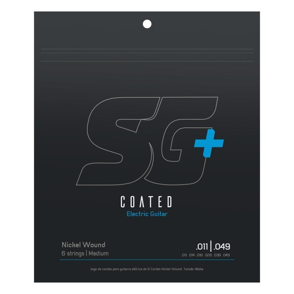 Encordoamento Para Guitarra Sg + Strings Coated .011 Nickel