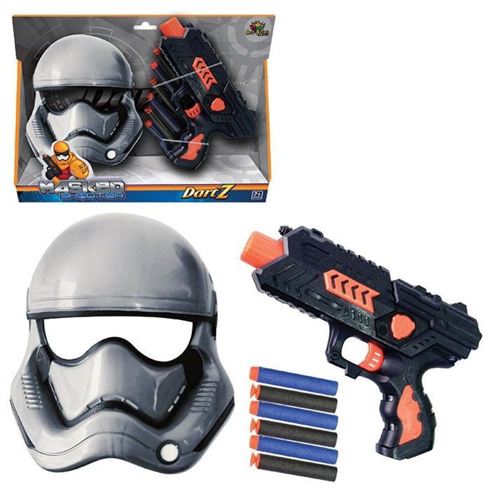 Lança Dardo C/6 Dardos E Mascara - Art Brink 328849