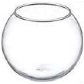 Kit 12 Mini Vaso Aquário Castiçal Redondo De Vidro 250Ml