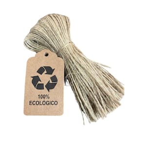 Kit 100 Tags 100% Ecológico Com Cordão Sisal Incluso