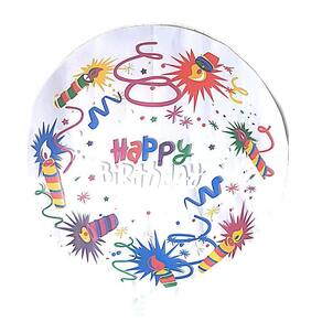 Balão Bexiga Bubble Happy Birthday 20 Polegadas 50Cm