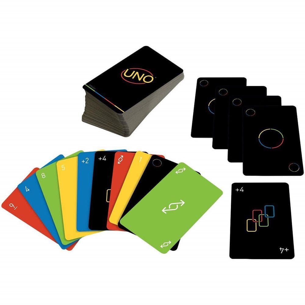 Jogo De Cartas Uno Minimalista Mattel 112 Cartas 7A+