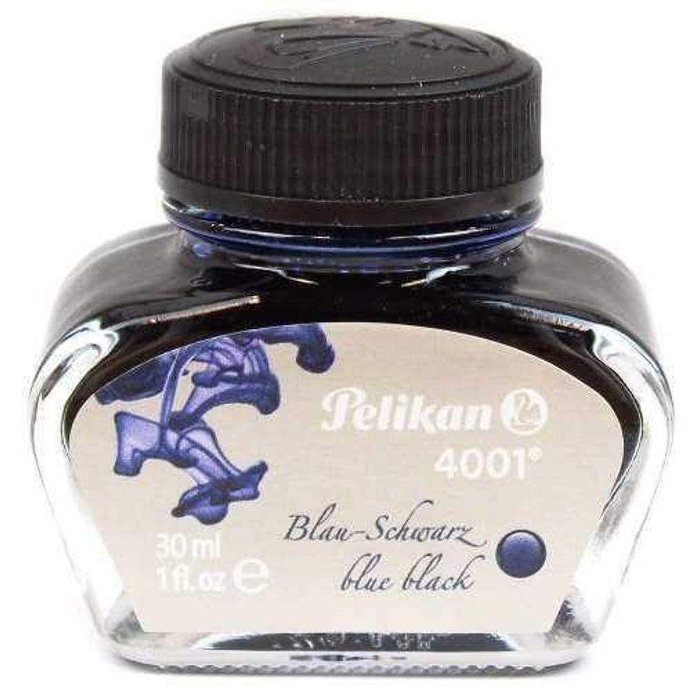 Tinta Tinteiro Pelikan 4001 Azul Preto 30Ml - Alta Qualidade
