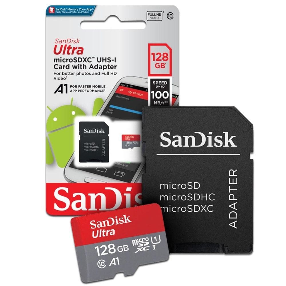 Cartão De Memoria 128Gb Micro Sd Ultra 100Mb/S C10 Sandisk
