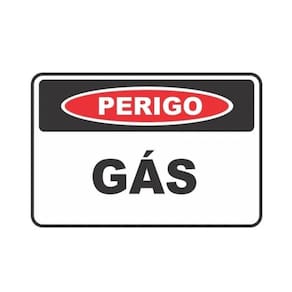 Placa Pvc Perigo Gás Auto-Adesiva Jaime