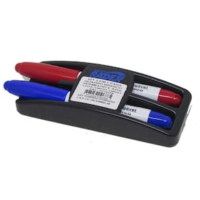 Apagador Quadro Branco Radex Com 2 Marcadores Azul/Vermelho