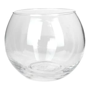 Kit 10 Vaso Vasinho Mini Aquário Redondo De Vidro 250Ml Mesa
