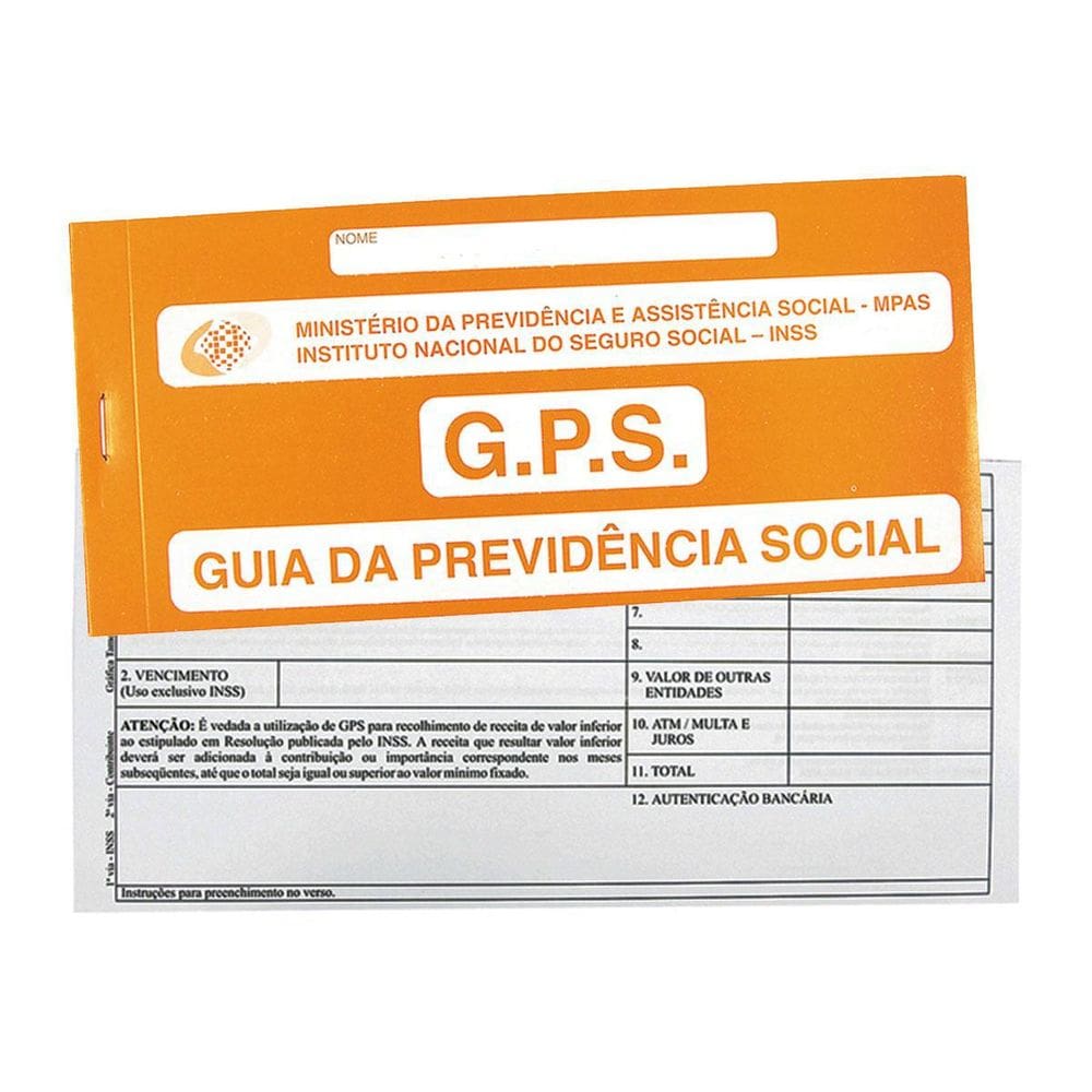 Carnê Inss 12 X 2 Folhas 10 Blocos Tamoio 01048