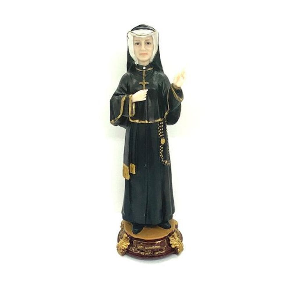 Santa Faustina Escultura Em Resina 31 Cm