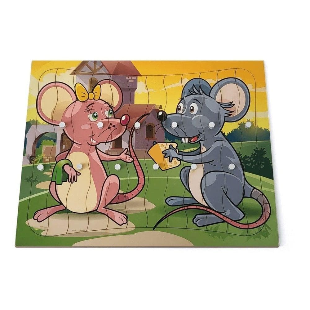 Quebra Cabeça Com Pinos Ratos