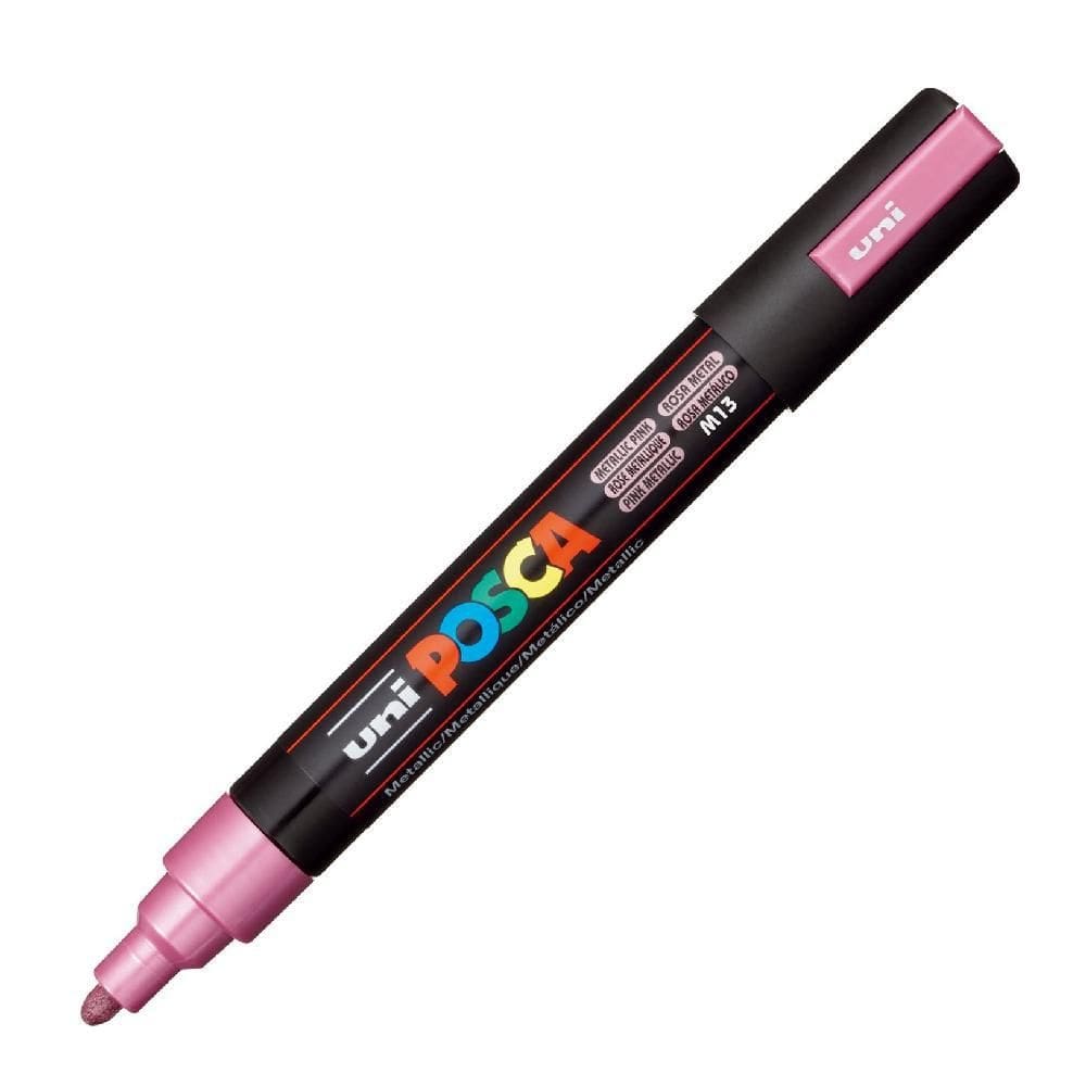 Caneta Posca Uni-Ball Pc-5M 1.8Mm-2.5Mm Rosa Metálico