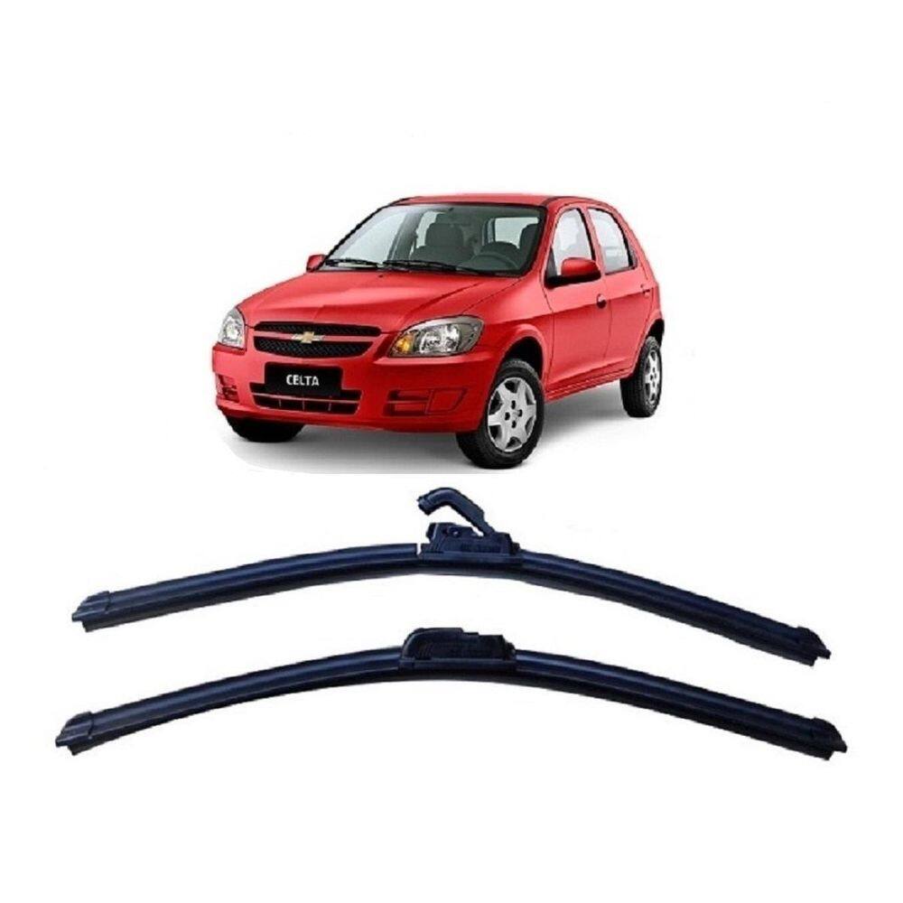 Kit Palheta Limpador Para-Brisa Dianteiro Celta 2004 À 2013