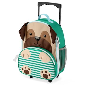 Mochila de Rodinhas Skip Hop Zoo Cachorro Pug Verde