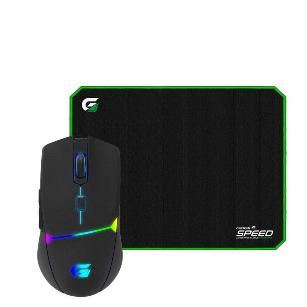 Kit Gamer Mouse Crusader Mouse Pad Mpg 101 Verde Fortrek