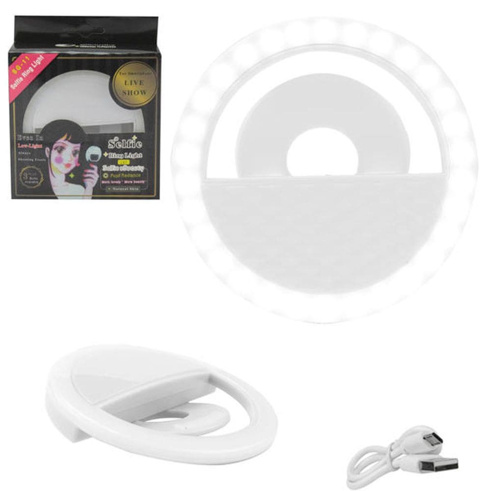 Ring Light Luz De Selfie 36 Leds Branco Lu0063