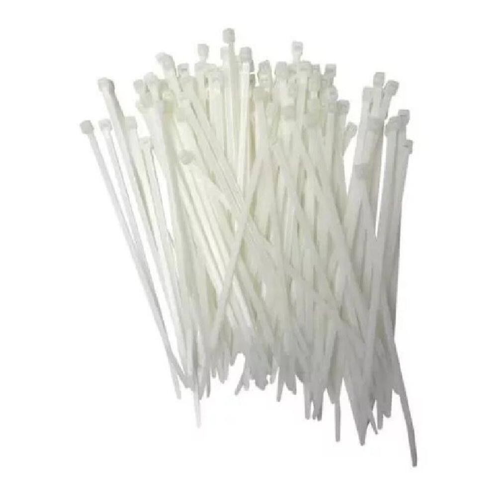 1000 Abraçadeira Starfer Nylon Branca 150X3,6Mm
