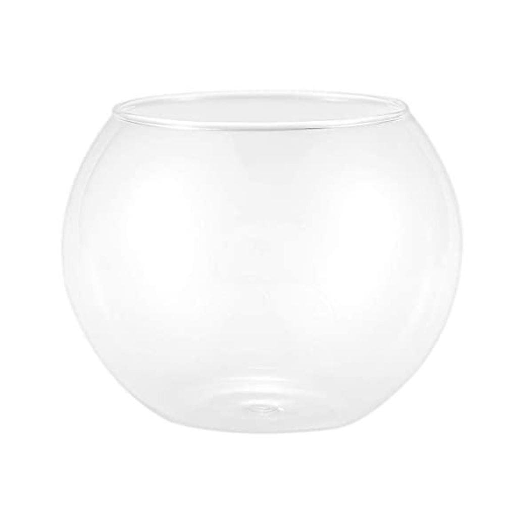 Vaso Aquário Castiçal Redondo De Vidro 750Ml Mesa