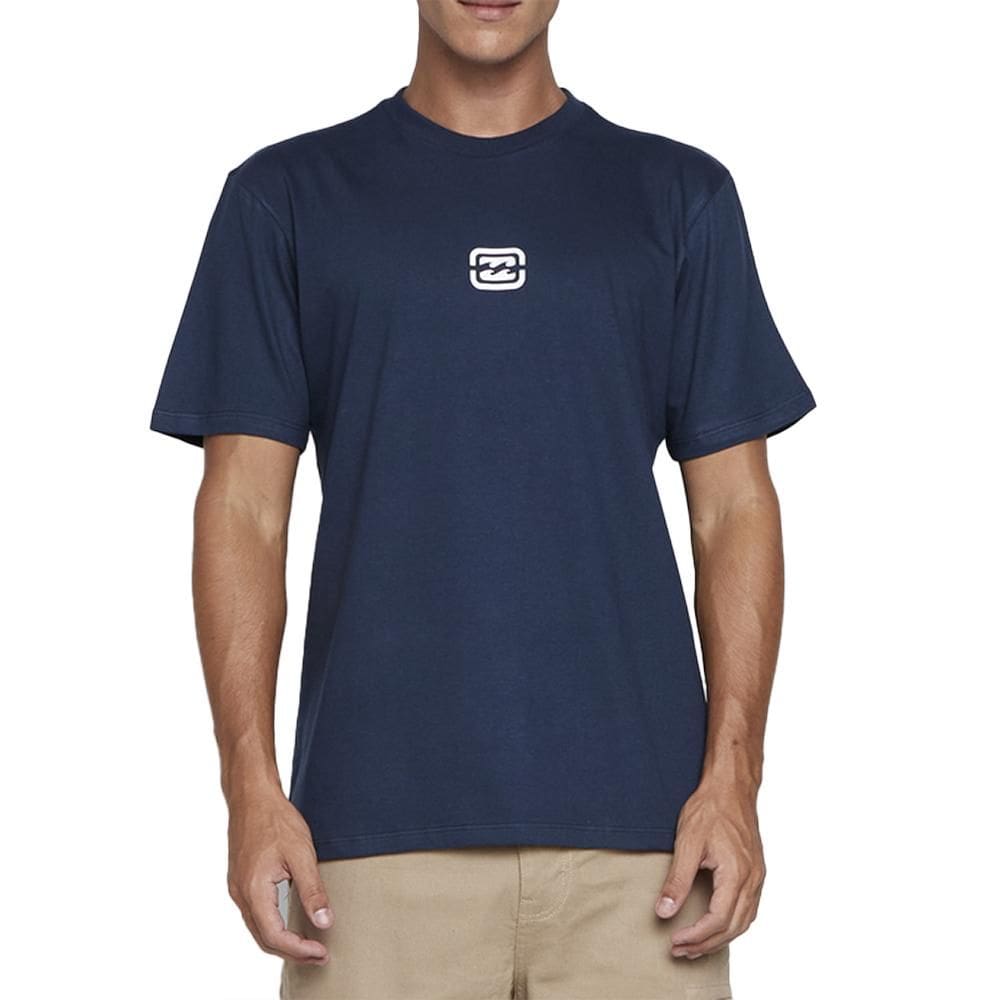 Camiseta Billabong Bracket Wave SM25 Masculina Marinho