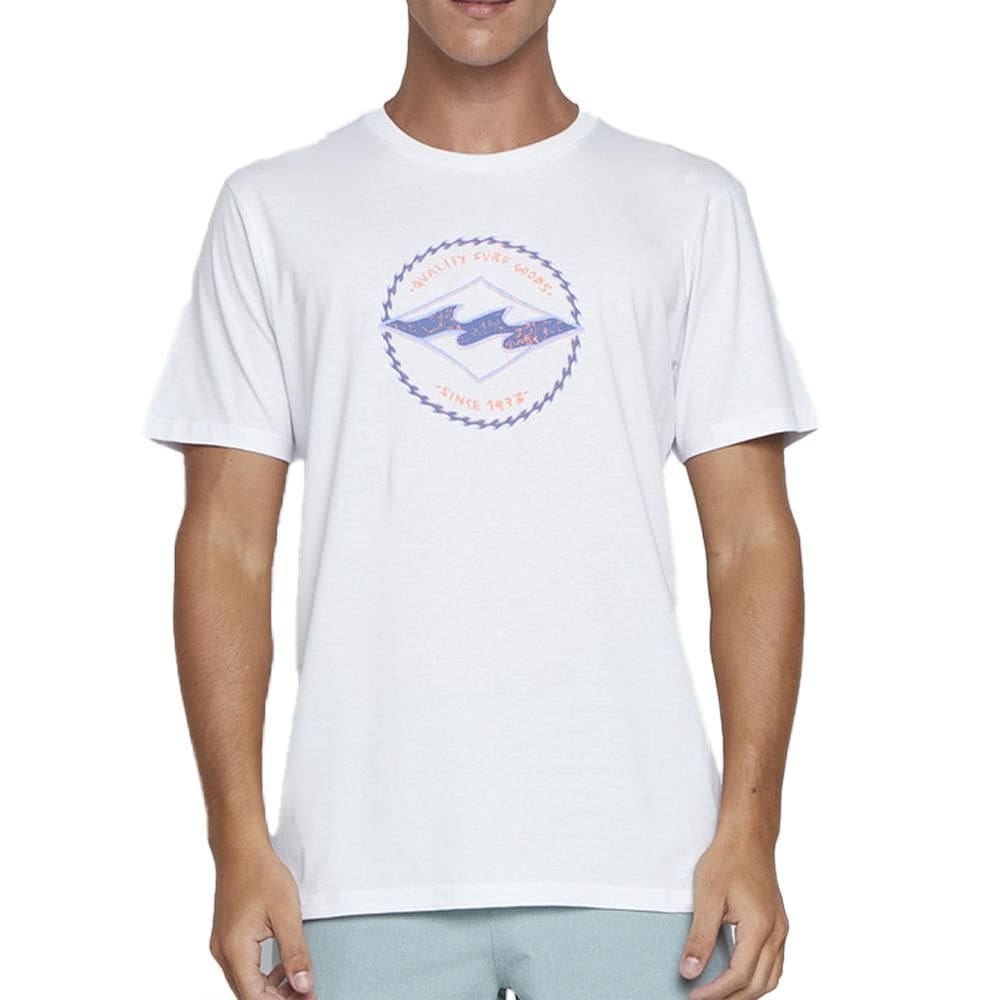 Camiseta Billabong Rotor Diamond SM25 Masculina Branco