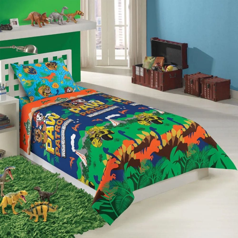 Jogo de Cama Infantil Patrulha Canina Dino 3Pçs Lepper