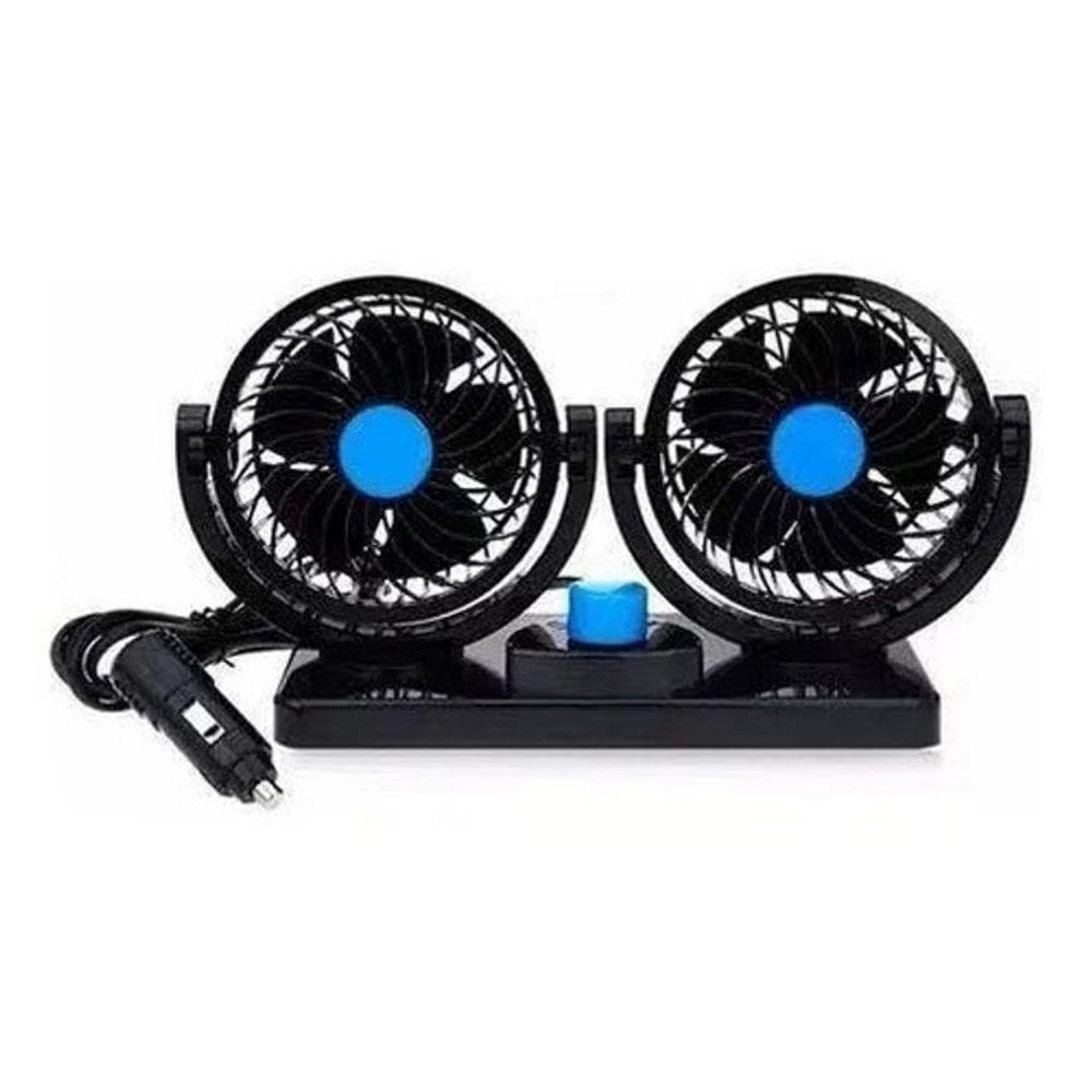 Ventilador Automotivo Duplo Com Ajuste Para Caminhão 24V
