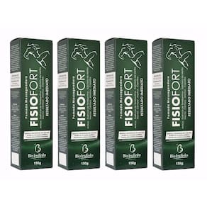 Kit Com 4 Pomada Fisiofort Massageadora Bio Instinto 150G