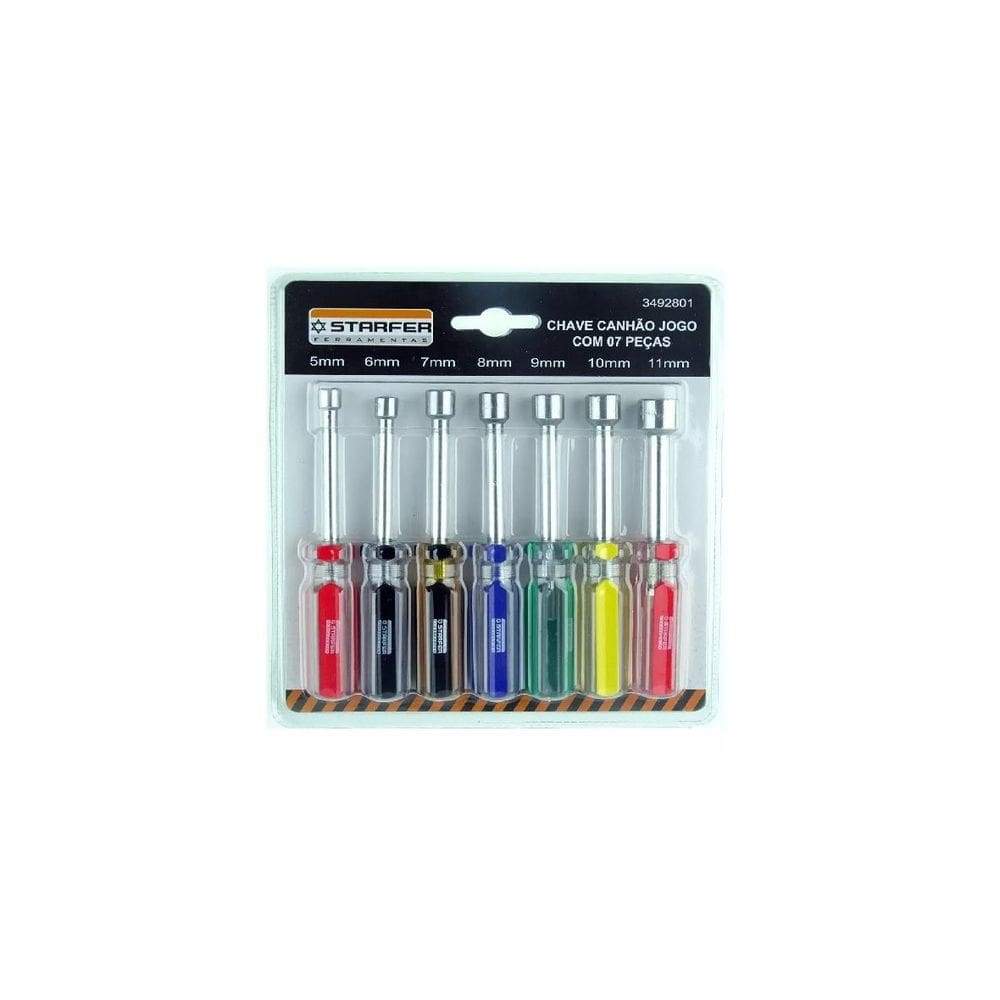 Jogo De Chaves Canhão Com 7 Peças