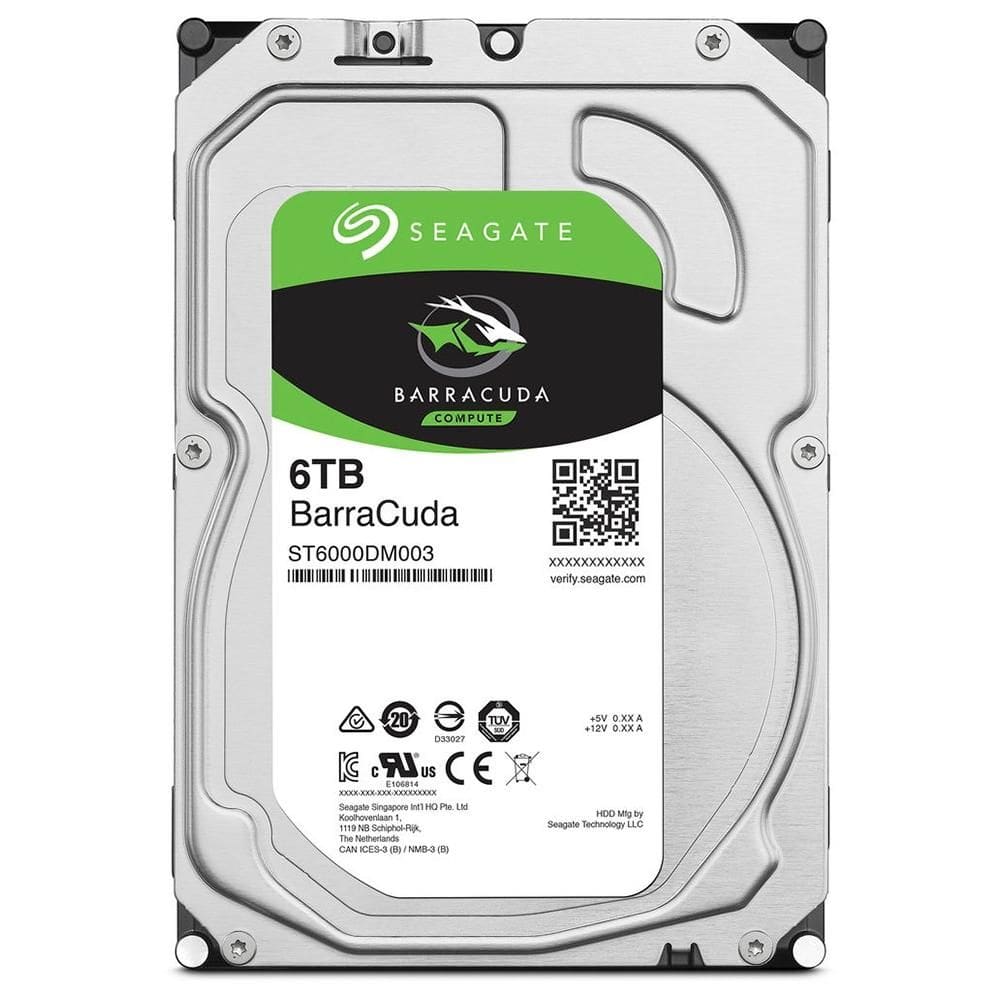 Hd 6Tb 3.5 Sata Iii 5900Rpm 256Mb Seagate Barracuda St6000dm003