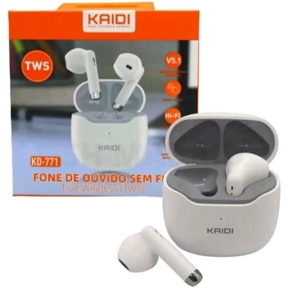 Fone Ouvido Kaidi Bluetooth 5.1 Sem Fio Kd771 Kaidi Kd-771